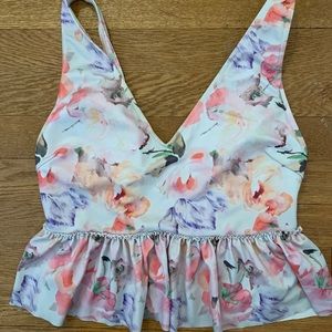 Korni Jeane V-neck Swim Top